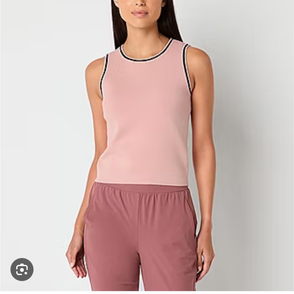 Stylus Womens Crew Neck Sleeveless Tank Top